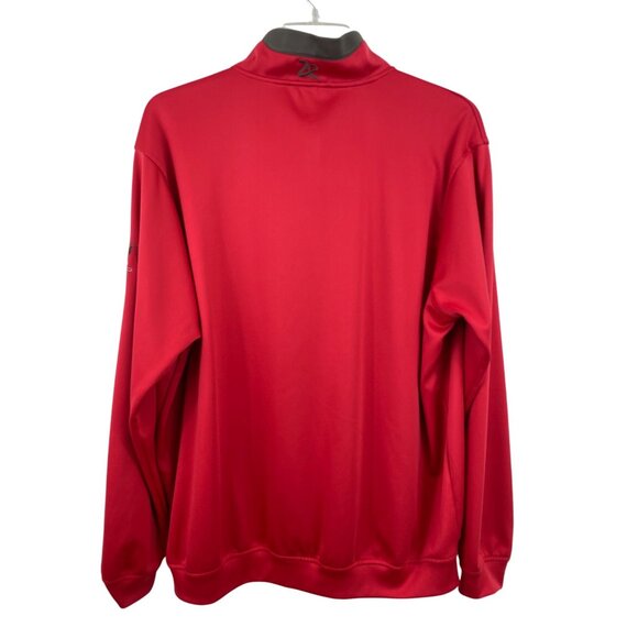 Eisenhower GC USAFA Zero Restrictions Red Pullover 1/4 Zip Mens XL *FLAW - Picture 2 of 8